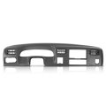 Dash Board Bezel Radio Cluster Trim Panel W Hole For Ford F250 F350 Super Duty 1999-2004 4x4 Switch Dark Gray 