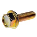 Multi Purpose Flange Hex Head Bolts M6 1 0 10 Pieces Alloy Steel Yellow Zinc Finish Gold 9 Grade Coarse Thread Rlx Wop 459220 