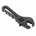 Labwork 3an-16an Adjustable Wrench Spanner Lightweight Aluminum For An Hose Fitting Adapter End Black