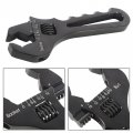 Labwork 3an-16an Adjustable Wrench Spanner Lightweight Aluminum For An Hose Fitting Adapter End Black