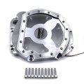 Httmt- Red Led Chrome Engine Cluctch Cover Compatible With 2001-2005 Suzuki Gsxr 600 750 1000 Gsx-r P N Mt313-010a-cd Red