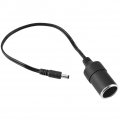 Fydun Cigarette Lighter Female Socket Plug Power Supply Adapter Black Cable To Dc 5 2 1mm 30cm 11 8in