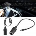 Fydun Cigarette Lighter Female Socket Plug Power Supply Adapter Black Cable To Dc 5 2 1mm 30cm 11 8in