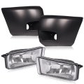 Front Bumper Fog Lights Front Raw Black End Cap