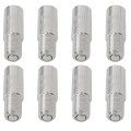 27mm Valve Caps Stem Extension Silver Brass Tire Wheel Cap Extender Adapter For Car Motorcycle Truck -8 Pcs