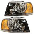 Rvlightings Four Winds Hurricane 2010-2012 Rv Motorhome Pair Left Right Black Headlights