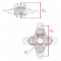 Caltric Front Left Or Right Wheel Hub With Bolt Compatible Yamaha Yfz450 Yfz450v Yfz450r 2006-2013
