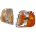Parking Signal Light Assembly Pair For 2001 2002 2003 Ford F-150 Driver And Passenger Side Fits Fo2550118 Fo2551118 F75z 