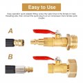Rv Winterize Blowout Adapter Wintering Quick Fitting With 1 4 Male Connect Plug And 3 Ght Thread