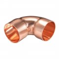 Uxcell 28 58mm Id 90 Degree Copper Elbow Short-turn Pipe Fitting Connector For Plumbing 1mm Thick 2pcs