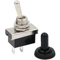 Baomain Toggle Switch Spst On-off Type 2 Pin 12v 25a With Waterproof Cover For Auto Car 