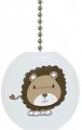 Lion Cub Big Head Animal Ceramic Fan Pull 