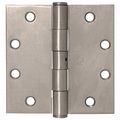 Crl 4-1 2 X Dull Nickel Plain Bearing Square Hinge By Cr Laurence 