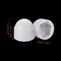Uxcell Plastic Dome Bolt Head Protection Cap Covers M8 Screw Cover White 25pcs