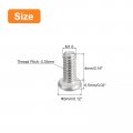 Uxcell M1 6-0 35 X 4mm 100pcs Flat Round Head Screws 304 Stainless Steel Phillips Drive Machine Hardware Fastener For Furniture
