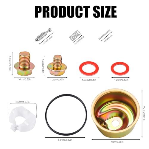 Carburetor Repair Kit For Gx240 Gx270 Gx340 Gx390 Bowl Rebuild Accessories With Chamber Float Pin And Gasket Seal Needle