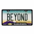 Ipick Image For Chevrolet Suburban Black Carbon Fiber Texture Abs Plastic 50 States License Plate Frame Is Official Licensed