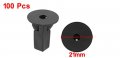 Uxcell 100 Pcs Black Plastic Rivet Bumper Muds Mat Clips For Toyota