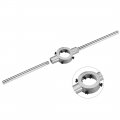 Uxcell 45mm Round Die Stock Handle Wrench Holder For Metric M16-m20 31mm-45mm Zinc Alloy Carbon Steel