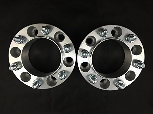 SCITOO Compatible with 2pc 2 inch 6x5.5 to 6x5.5 Wheel Spacers 12x1.5 Studs 6Lug Billet 2 fit Toyota Tacoma Pre Runner FJ Cruiser 4Runner Mitsubishi Montero Sport Isuzu