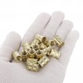 Uxcell Knurled Insert Nuts 8pcs M8 X 14mm L 10mm Od Thread Printing Brass Female Threadeds Heat Set Insert Embedment