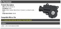 Hvac Heater Blend Door Flap Actuator Located Inside Cab Compatible With 2002-2012 International 4300