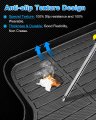Cartist Cargo Liner Compatible With 2014-2018 Subaru Forester All Weather Rear Trunk Mat High Side Waterproof Black Tpea