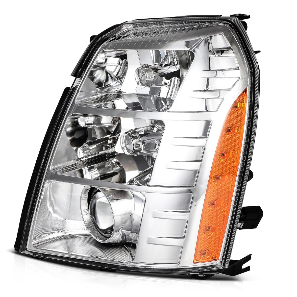Headlights 2007-2014 For Cadillac Escalade Pair Headlight Assembly Bulbs Not Included 20806108
