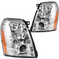 Headlights 2007-2014 For Cadillac Escalade Pair Headlight Assembly Bulbs Not Included 20806108 