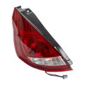 Ford Fiesta 2011 2012 2013 Tail Light Driver Side Red And Clear Lens Plastic With Bulbs Hatchback Replacement For Fo2800224 