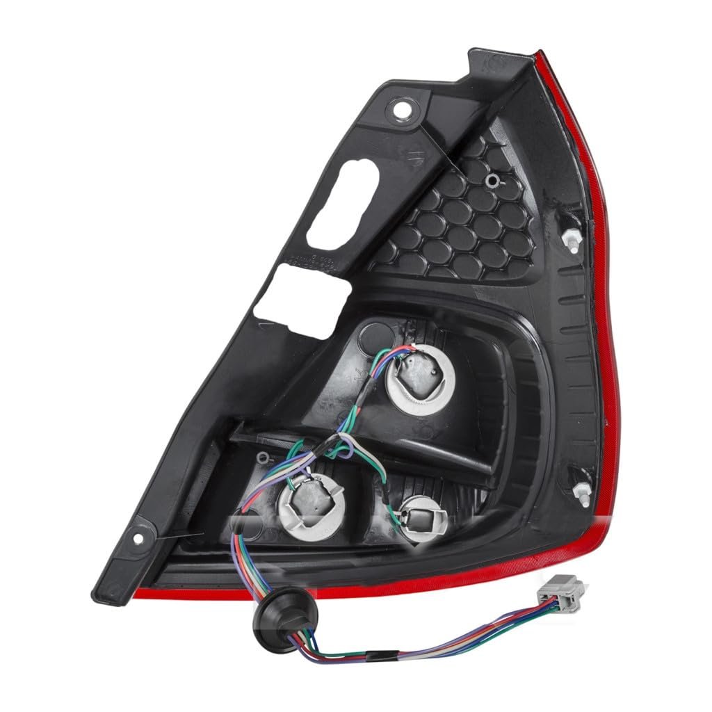 Ford Fiesta 2011 2012 2013 Tail Light Driver Side Red And Clear Lens Plastic With Bulbs Hatchback Replacement For Fo2800224
