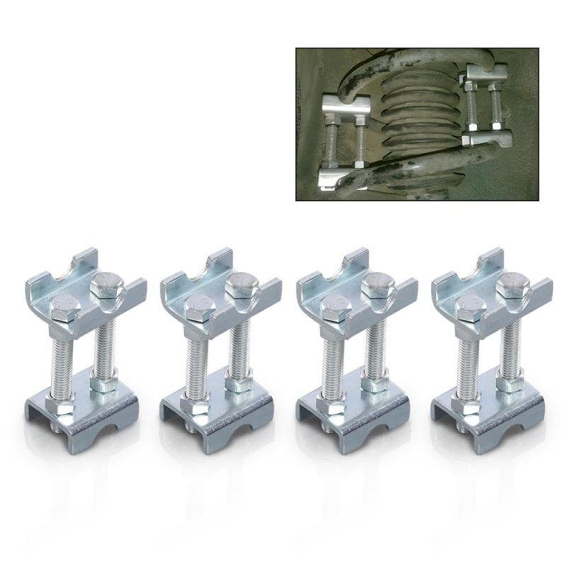 4pcs Strut Shocks Coil Spring Compressor 2-way Adjustable Lift Or Lower Spacer