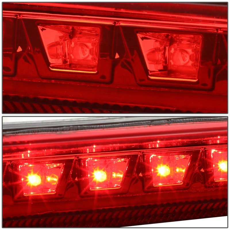 Red Lens Led High Mount 3rd Brake Light For 2011 To 2015 Ford Explorer 3bl-fexp11-led-rd Waterproof Rear Assembly