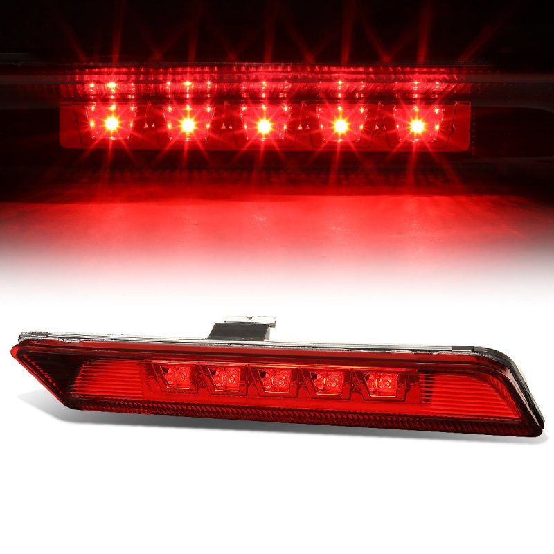 Red Lens Led High Mount 3rd Brake Light For 2011 To 2015 Ford Explorer 3bl-fexp11-led-rd Waterproof Rear Assembly