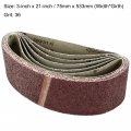 Uxcell 3-inch X 21-inch Aluminum Oxide Sanding Belt 36 Grits Sandpaper Lapped Joint For Sander 6pcs