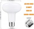 2pack 18w Led R95 Br30 Light Bulb 150 Watt Equivalent Cool White 6000k 1800lm E26 Base Indoor Flood Lights For Recessed Cans