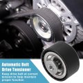 Uxcell Belt Tensioner Pulley Assembly Accessory Idler Guide No 6512000770 For Mercedes-benz Sprinter 2500 2014-2022 Black Metal