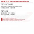 Vipmotoz Sequential Amber Led Side View Mirror Turn Signal Lights Compatible With 2020-2023 Chevrolet Silverado Gmc Sierra 1500
