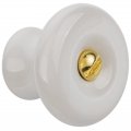 White Porcelain Drawer Knob Diameter 1 4 Handle For Antique Cabinet Door Dresser Desk Furniture Reproduction Hardware Uakb-131 