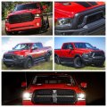 Sequential Led Hood Vent Scoop Lights For 2010-2022 Ram 1500 Lamp Switchback Amber Dynamic Indicator Turn Signal White Drl