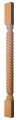 One Pair 2 Pcs Of The Split Twisted Rope Cabinet Posts In Basswood 3 X 1 5 36 