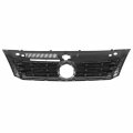 Vw1200153 Factory Style Front Bumper Grill Grille Assembly Compatible With Vw Jetta 2012-2015 Painted Black
