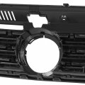 Vw1200153 Factory Style Front Bumper Grill Grille Assembly Compatible With Vw Jetta 2012-2015 Painted Black