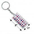 Graphics More Rectangle Retro Vintage Women S Swimsuit Pattern Keychain In Chrome Plated Metal