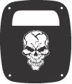 Skull Custom Tail Lamp Light Covers For Jeep Wrangler Tj Black Set Of 2 