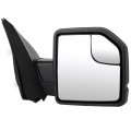 Towing Mirror Replacement For 2015 2020 Ford F150 Pickup Power Adjusted Turn Signal Light Black Cap Housing Manual Folding 