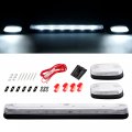 Led Roof Marker Cab Lights With Wire Harness For 2007 2021 Chevy Chevrolet Silverado Gmc Sierra 2500hd 3500hd Clear Lens