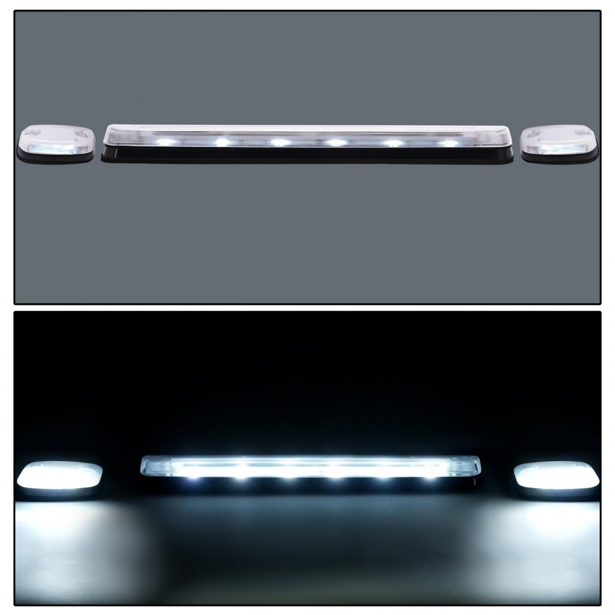 Led Roof Marker Cab Lights With Wire Harness For 2007 2021 Chevy Chevrolet Silverado Gmc Sierra 2500hd 3500hd Clear Lens