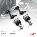 A-premium Set Of 4 Front Sway Bar Link Lower Ball Joint Compatible With Honda Accord 2008-2012 Crosstour 2010-2011 2012-2014