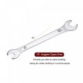 Uxcell Thin Open End Wrench 8mm X 10mm Metric Mirror-chrome Plated High Carbon Steel For Household Maintenance And General